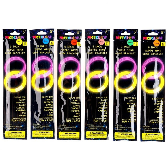Неоновая палочка «Браслетик», МИКС Неоновая палочка «Браслетик», МИКС