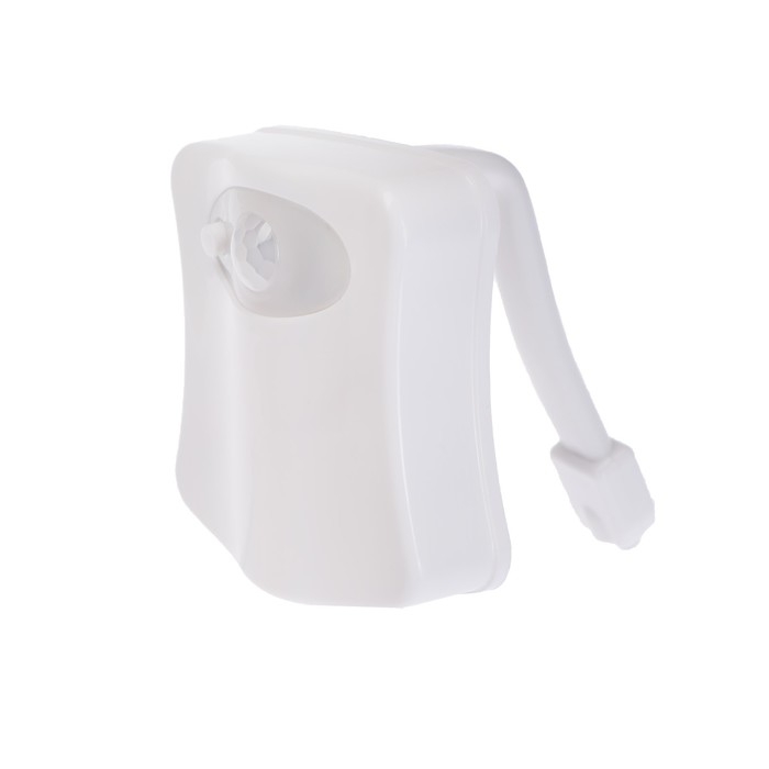 Светильник для туалета с датчиком движ., RGB, 3 Вт, IP68,  от бат. 3*AAA, белый Светильник для туалета с датчиком движ., RGB, 3 Вт, IP68,  от бат. 3*AAA, белый