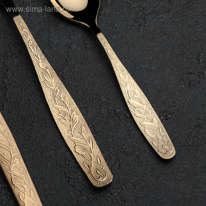 Набор столовый &laquo;Уралочка&raquo;, 24 предмета, толщина 2 мм, декоративное покрытие