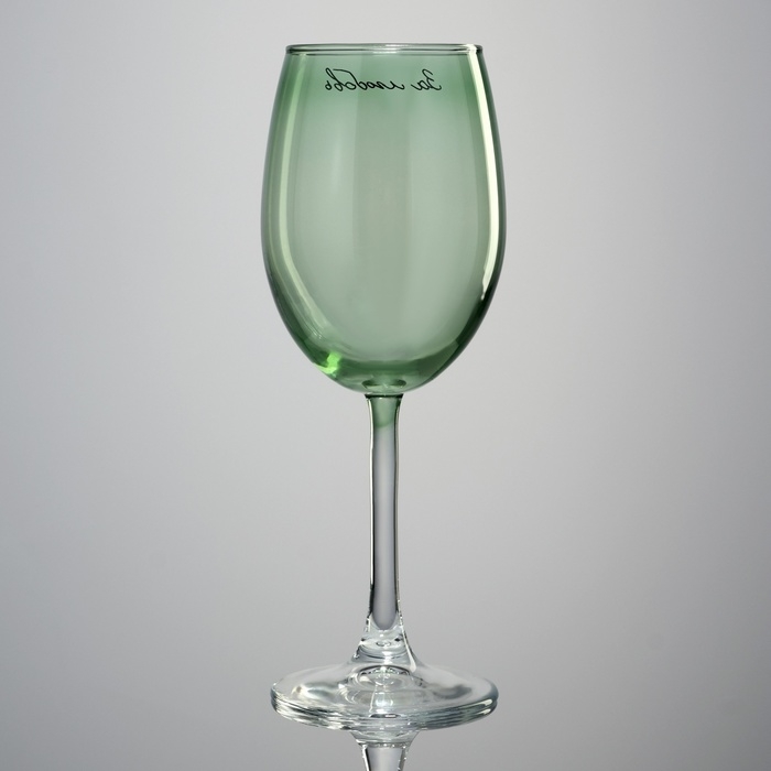 Бокал для вина «За любовь», 360 мл, зеленый Бокал для вина «За любовь», 360 мл, зеленый