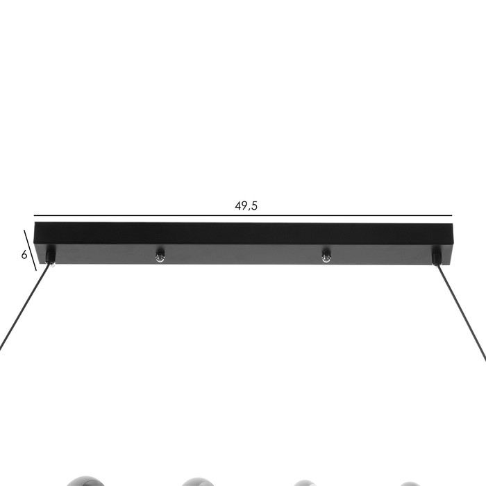 Светильник с ПДУ Светильник с ПДУ "Аксел" LED 120Вт 3000-6000К черный 90х25х18 см