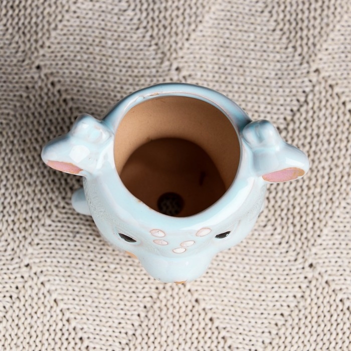 Горшок Горшок "Оленёнок" 5х9см, 0,15 л, d-4, микс