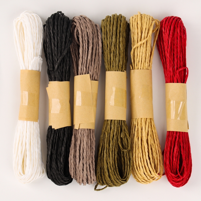 Рафия «Природа», длина 1шт. — 10 м., набор 6 шт., цвет МИКС Рафия «Природа», длина 1шт. — 10 м., набор 6 шт., цвет МИКС
