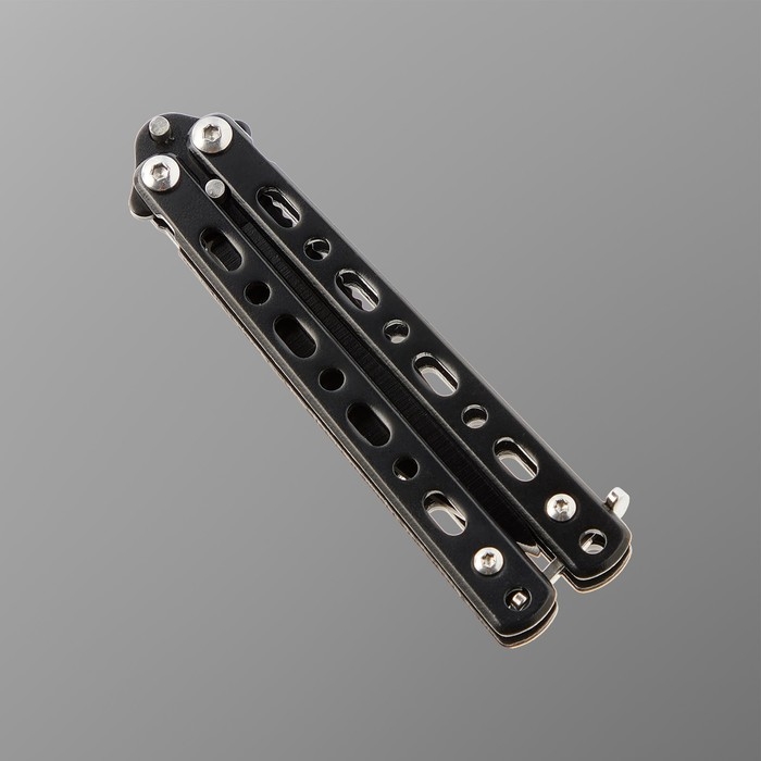 Нож-бабочка Нож-бабочка "Вихрь" 15,7см, клинок 68мм/1,3мм, черный