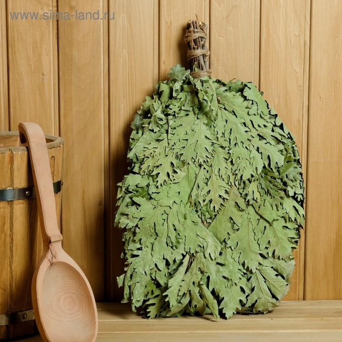 Веник для бани дубовый, в индивидуальной упаковке Веник для бани дубовый, в индивидуальной упаковке