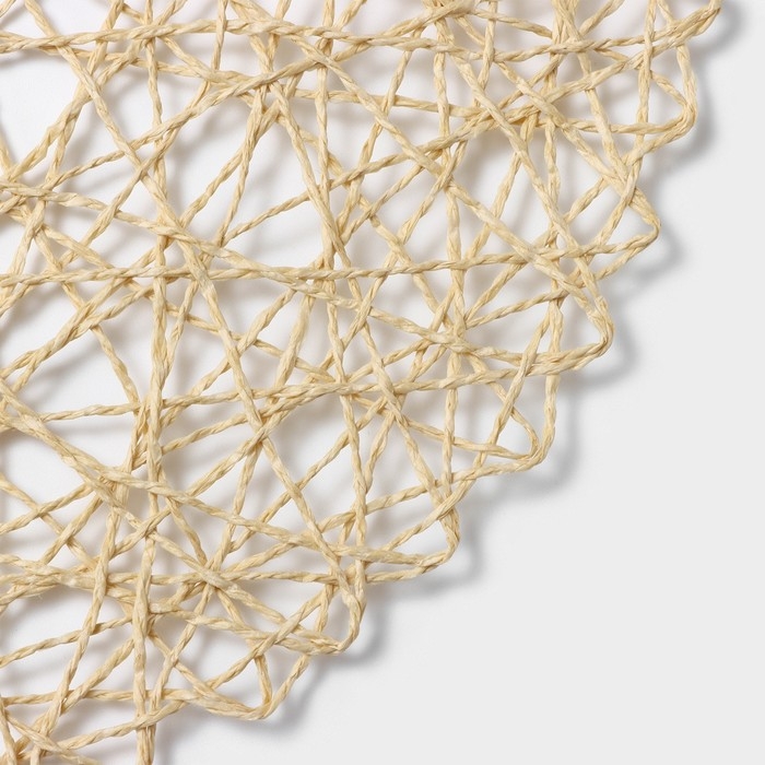 Салфетки сервировочные на стол Доляна «Одуванчик», 4 шт, d=38 см, цвет бежевый Салфетки сервировочные на стол Доляна «Одуванчик», 4 шт, d=38 см, цвет бежевый