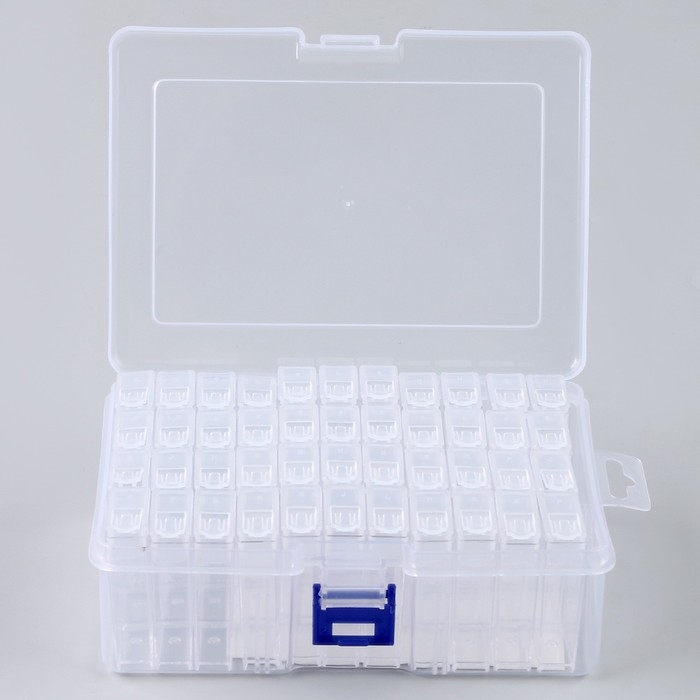 Органайзер для хранения страз алмазной мозаики, 44 секции Органайзер для хранения страз алмазной мозаики, 44 секции