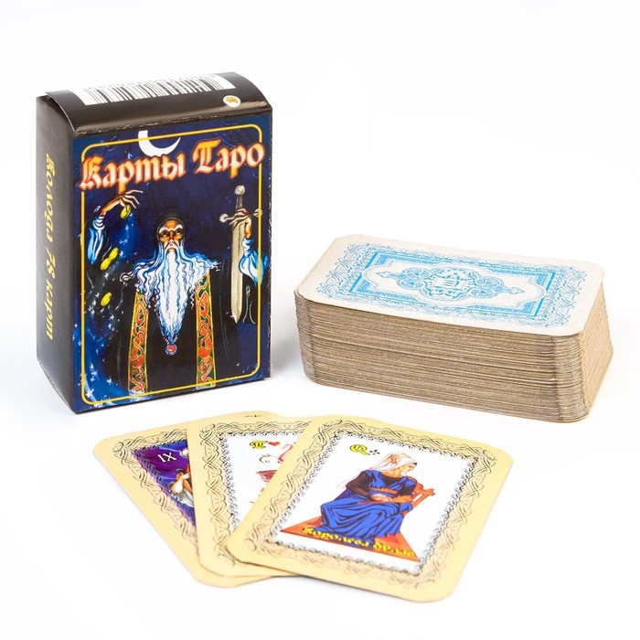 Карты таро Карты таро "Классическое", карты гадальные, 78 л, с инструкцией, чёрные