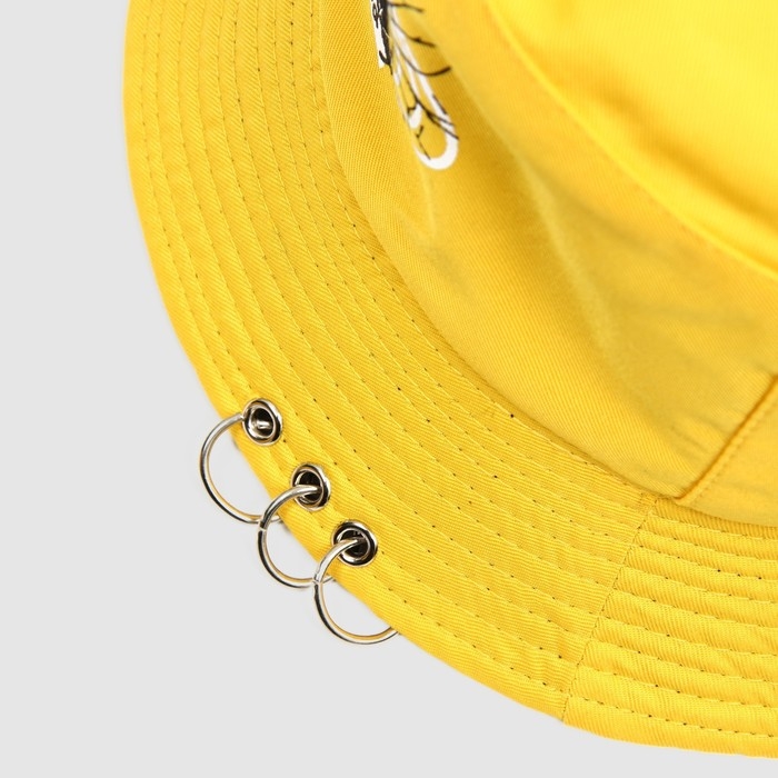 Панама «Никогда не сдавайся», цвет жёлтый, аниме, р-р 56