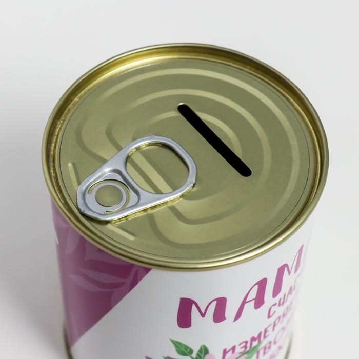 Копилка-банка металл Копилка-банка металл "Мама, счастье измеряется твоими улыбками"