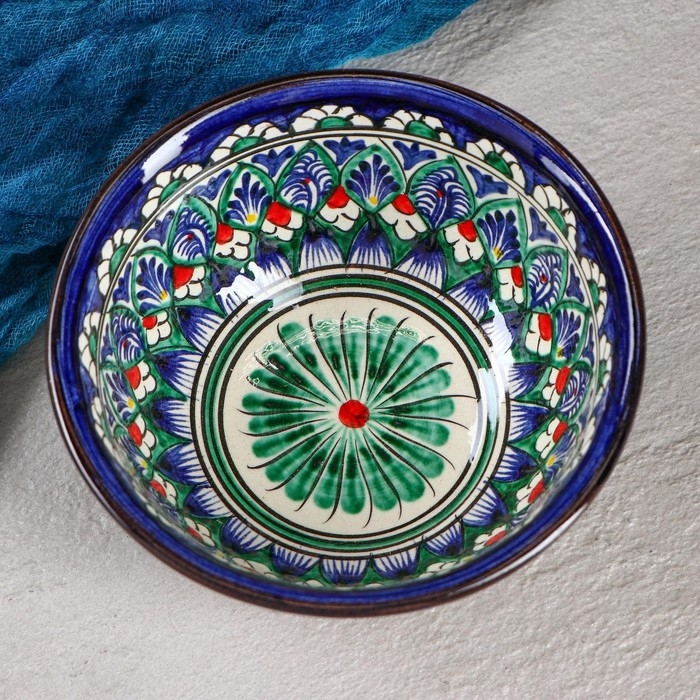 Коса Риштанская Керамика  Коса Риштанская Керамика "Узоры" 14,5 см, малая, микс