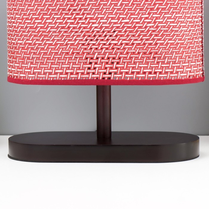 Настольная лампа Настольная лампа "Лара" Е27 40Вт бордовый 25х10х30 см RISALUX