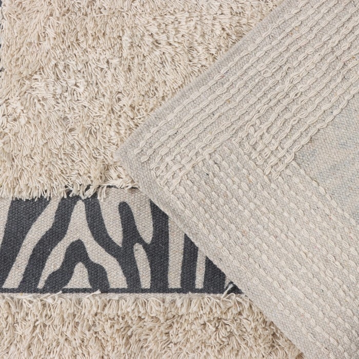 Коврик для дома Доляна «Зебра», 40×60 см, цвет молочный Коврик для дома Доляна «Зебра», 40×60 см, цвет молочный