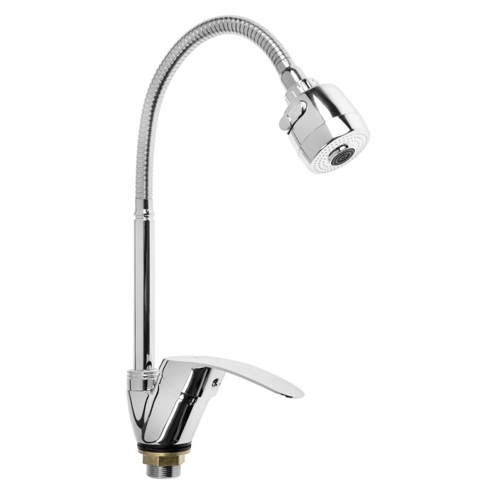 Смеситель для кухни Accoona A4825, однорычажный, гибкий излив, 2 режима, хром Смеситель для кухни Accoona A4825, однорычажный, гибкий излив, 2 режима, хром