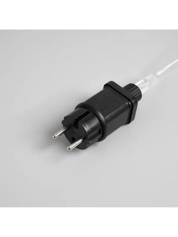 Гирлянда &laquo;Нить&raquo; 200 м роса, IP44, серебристая нить, 2000 LED, свечение белое, 36 В