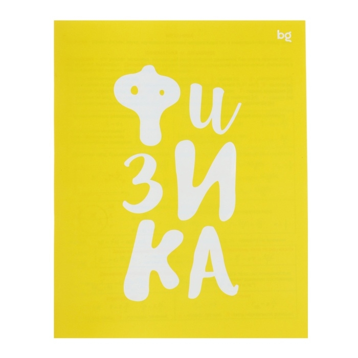 Тетрадь предметная Тетрадь предметная "Домино", 48 листов в клетку, "Физика", обложка пластиковая, блок офсет