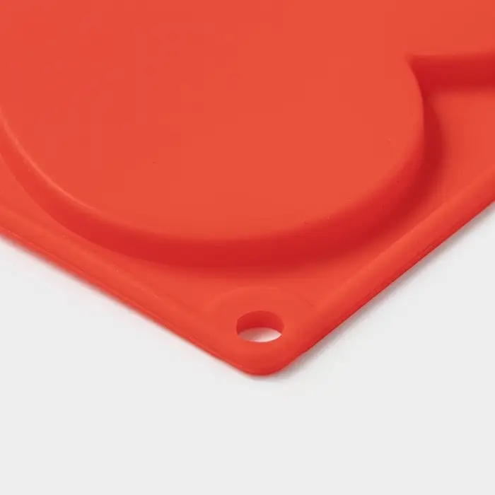 Форма для шоколада 3D Доляна &laquo;Сердце&raquo;, силикон, 17&times;29 см, 6 ячеек (8.5&times;6.2 см), МИКС