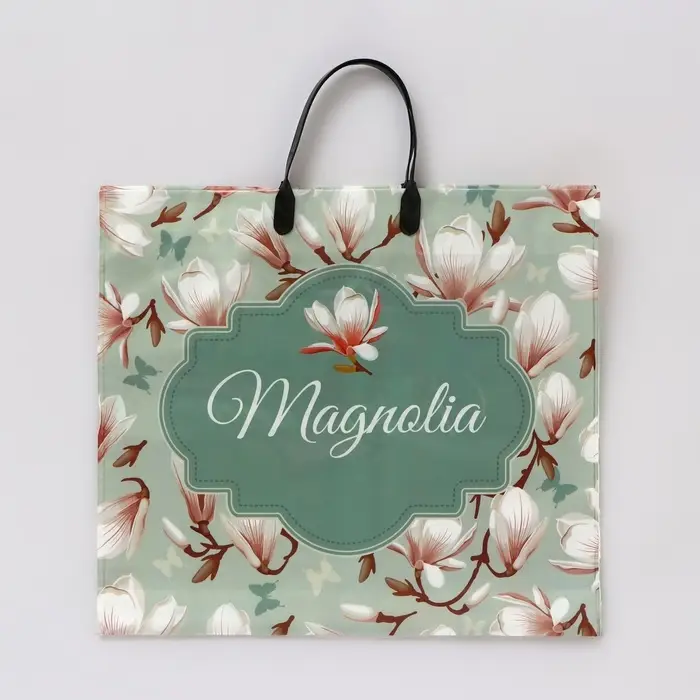 Пакет "Ассорти цветы", полиэтиленовый с пластиковой ручкой, МИКС 100 мкм 38 х 35 см