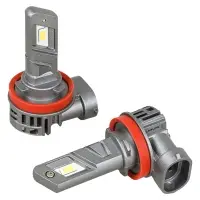 Лампа светодиод. H11/H8 COMPACT, 23Вт, 5200Лм (2600Лм x 2), 6500К, 12В, кмпл. 2 шт.