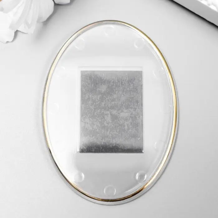 Заготовка акрилового магнита 8,5х6,3 см овал прозрачный (набор 2 детали+пакет) Заготовка акрилового магнита 8,5х6,3 см овал прозрачный (набор 2 детали+пакет)