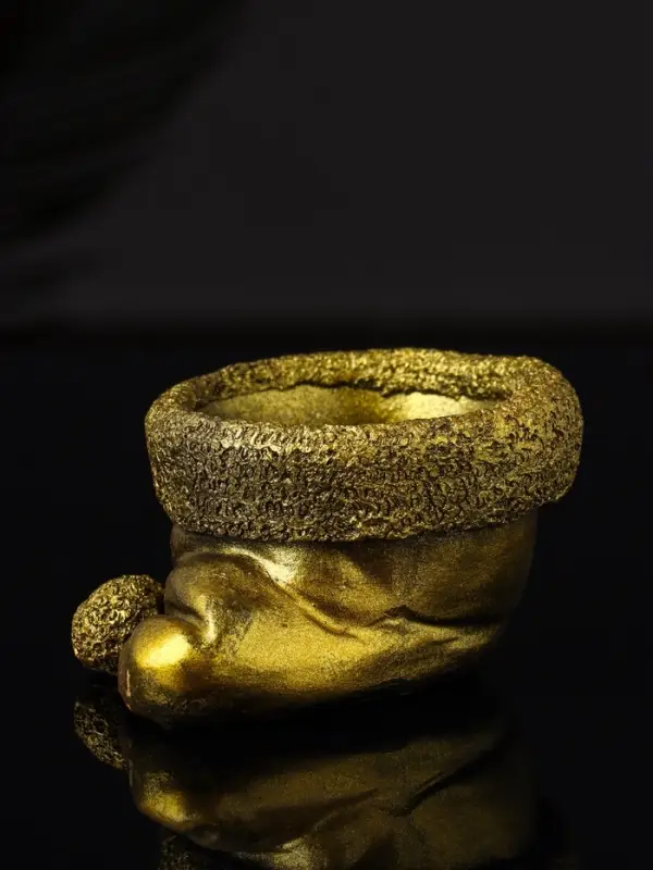 Подсвечник  Подсвечник "Колпак" 9х7х5 см, золото