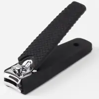 Кусачки книпсер маникюрные, 6.2&times;1.7 см, цвет чёрный, серебристый