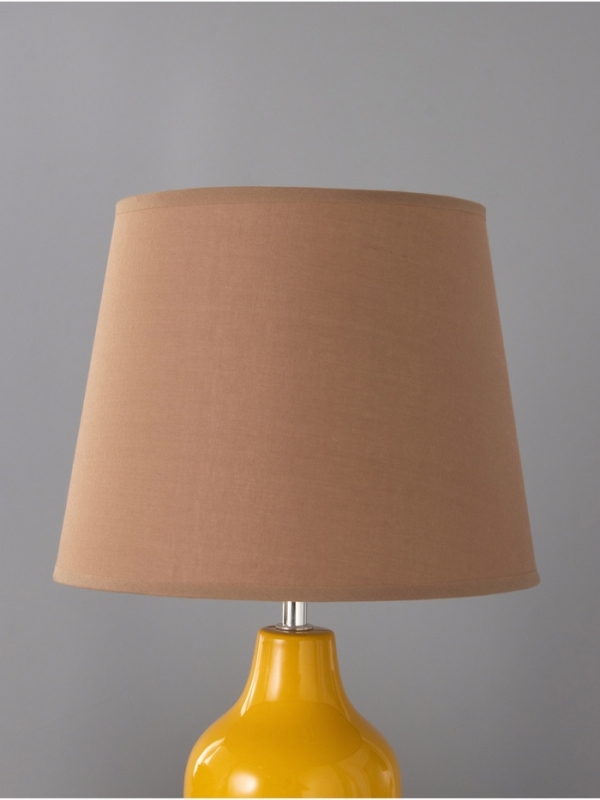 Настольная лампа Настольная лампа "Анабелла" 1х15Вт Е14 желтый/бежевый 25х25х41см