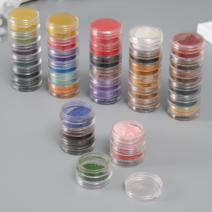 Глиттер для творчества Глиттер для творчества "Пудра-втирка. Краски осени" набор 36 шт в баночка - 1 гр 6х9х8 см 1024851