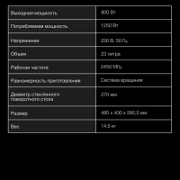 Микроволновая Печь HYM-M2066 23л 800Вт серебристый