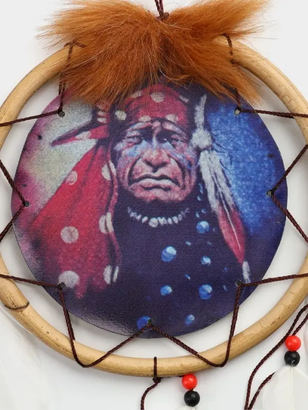 Ловец снов &laquo;Индеец&raquo;, 15&times;2&times;35 см, коричневый