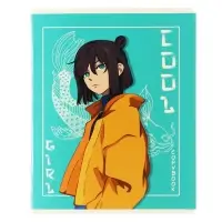 Тетрадь 48 листов в клетку, Calligrata CoolGirl, обложка мелованный картон, МИКС
