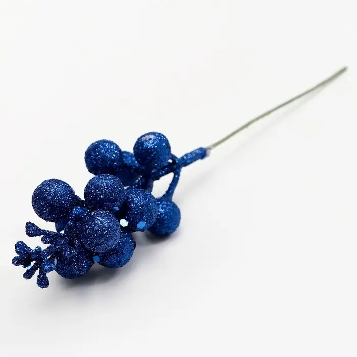 Ягоды для декора, синего цвета, 4,5 × 4,5 × 20 см
