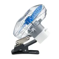 Вентилятор автомобильный AVS 8048C 24В 8" (корпус: металл, переключатель, цвет: серебристый)