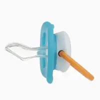 Соска - пустышка ортодонтическая «Пингвин», +6 мес., цвет голубой Соска - пустышка ортодонтическая «Пингвин», +6 мес., цвет голубой