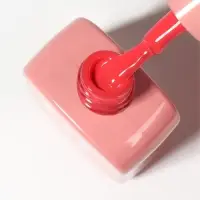 Гель лак для ногтей, однотонный, трехфазный, 10 мл, LED/UV, красный (136)