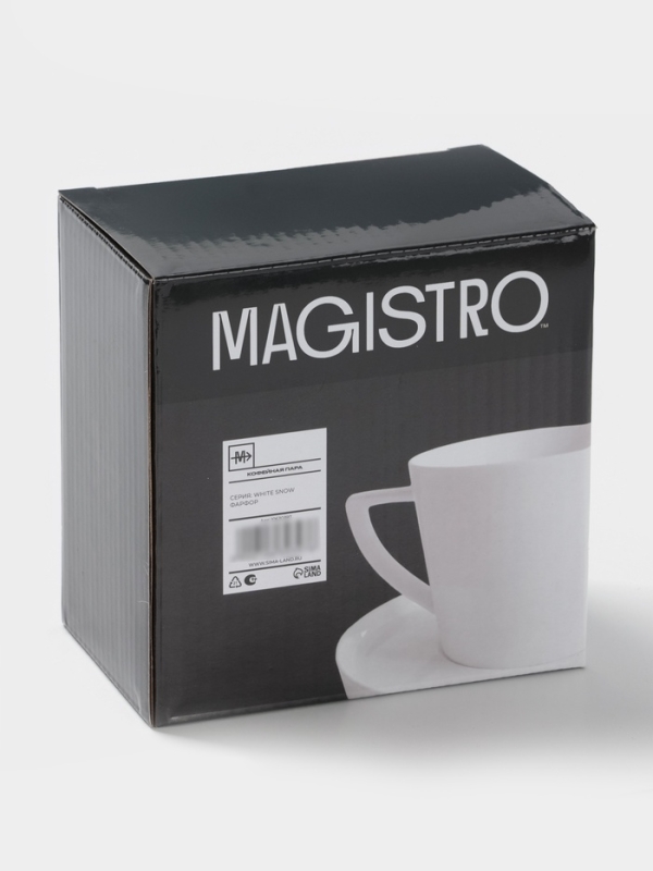 Кофейная пара 120 мл Magistro  Кофейная пара 120 мл Magistro "White Snow"
