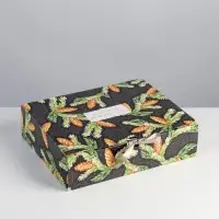 Складная коробка подарочная &laquo;Шишки&raquo;, 31 х 24.5 х 8 см, Новый год