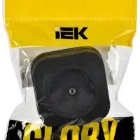 GLORY Розетка для открытой установки TV РТВ20-ХЧм черный матовый IEK