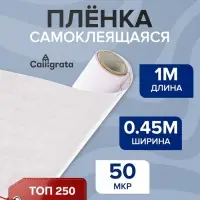 Плёнка самоклеящаяся 0.45&times;1 м, 50 мкм, прозрачная