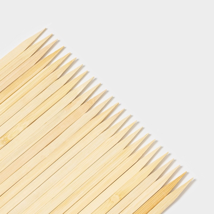 Набор шампуров Доляна, 25 см, 25 шт, бамбук Набор шампуров Доляна, 25 см, 25 шт, бамбук