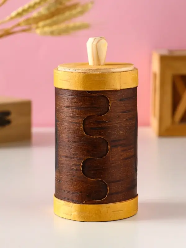 Туес Д6 высокий Туес Д6 высокий " Конь вороной",d6см, высота с хватком 12см, береста