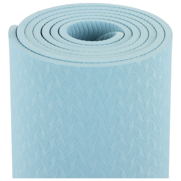 Коврик для йоги Sangh «Луна», 183х61х0,6 см, цвет пастельный голубой Коврик для йоги Sangh «Луна», 183х61х0,6 см, цвет пастельный голубой