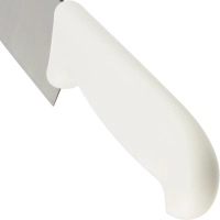 Нож поварской лез 254 мм  толщ 2 мм  3Cr13 белая пластиковая ручка