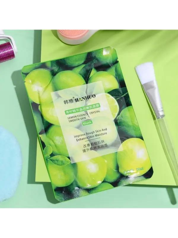 Маска тканевая увлажняющая для лица с экстрактом лайма