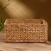 Корзинка прямоугольная, 44&times;30&times;20 см, водный гиацинт