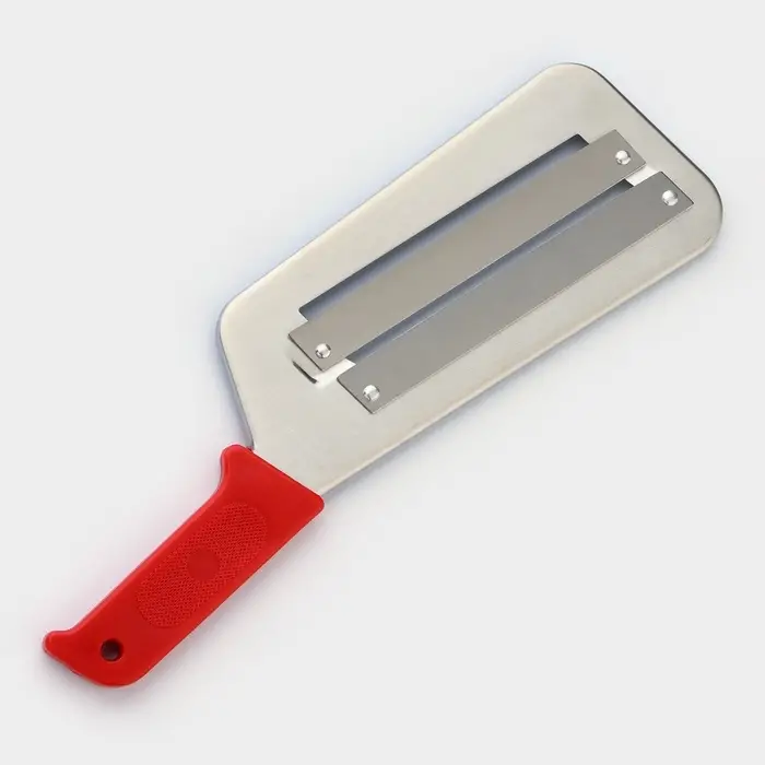 Шинковка Доляна, 30 см, нержавеющая сталь, красная