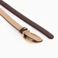 Ремень жен 04-01-01-04, Июнь2513, 2,4*0,3*110 см, без винта, пряж золото, гвоздик, корич Ремень жен 04-01-01-04, Июнь2513, 2,4*0,3*110 см, без винта, пряж золото, гвоздик, корич