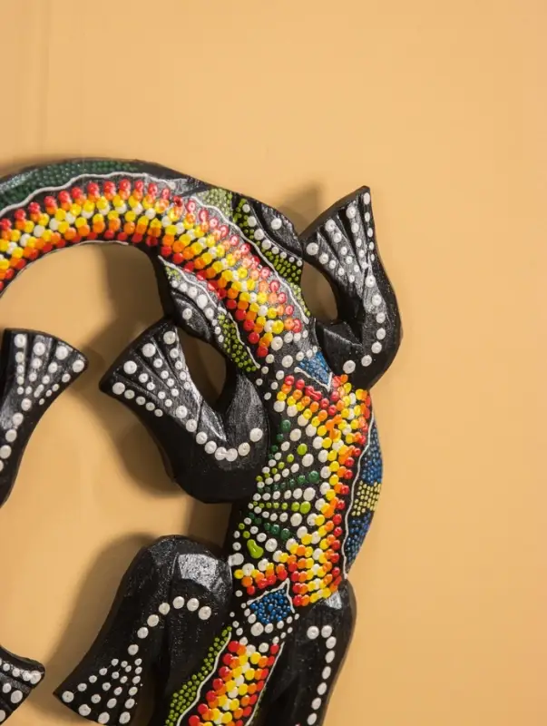 Панно настенное «Пара ящериц», 33×33×1 см, МДФ, МИКС Панно настенное «Пара ящериц», 33×33×1 см, МДФ, МИКС