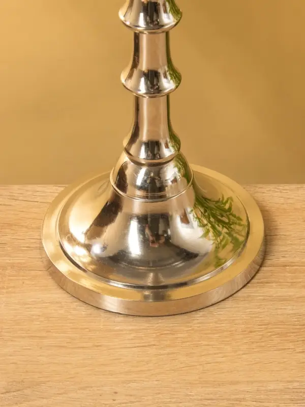 Подсвечник "Весенняя капель" алюминий 38 см