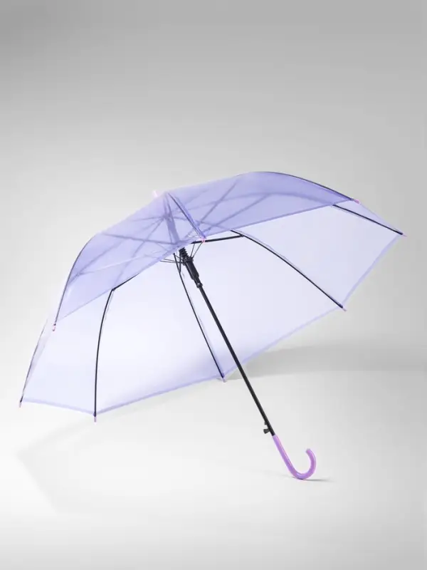 Зонт - трость полуавтоматический, 8 спиц, R=46/55 см, d=92 см, МИКС